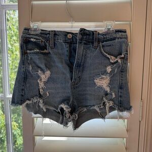 abercrombie and fitch high rise mom jeans size: 27